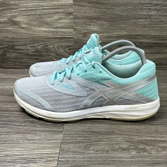 ASICS AMPLICA Women's Blue & Grey Running Shoes Size 11 - Picture 3 of 9